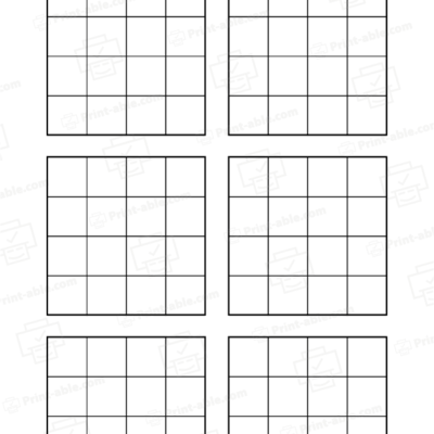 4x4 Sudoku Printable