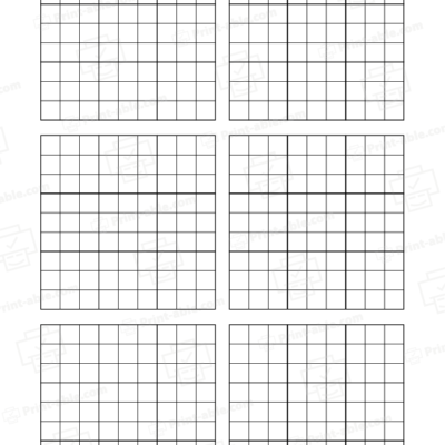 Blank Sudoku Grid Printable