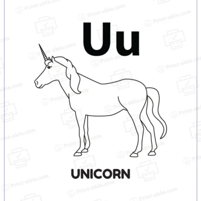 Letter U Coloring Worksheets 2127