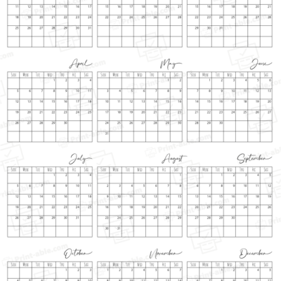 2037 Calendar Printable 1113