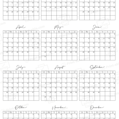 2037 Calendar Printable 1106