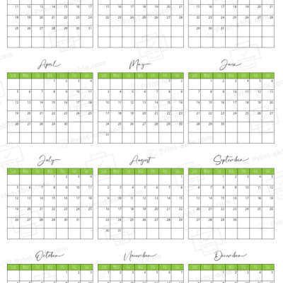 2037 Calendar Printable 1109