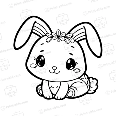 Bunny Coloring Page