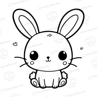 Bunny Coloring Page