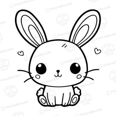 Bunny Coloring Page