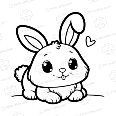 Bunny Coloring Page