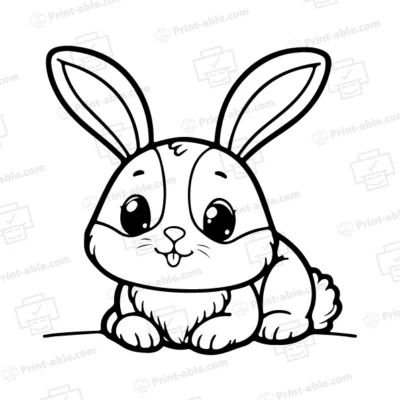 Bunny Coloring Page