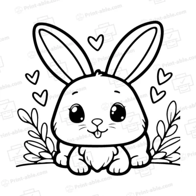 Bunny Coloring Page