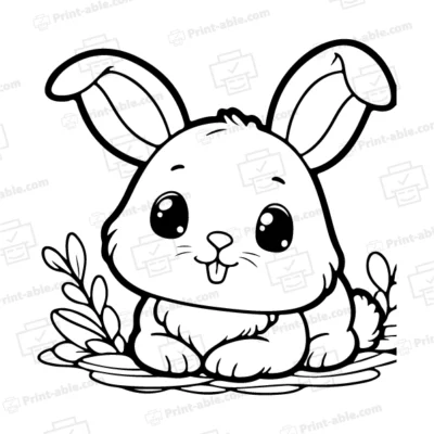 Bunny Coloring Page