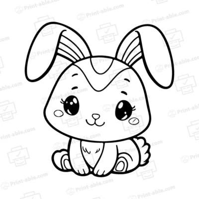 Bunny Coloring Page