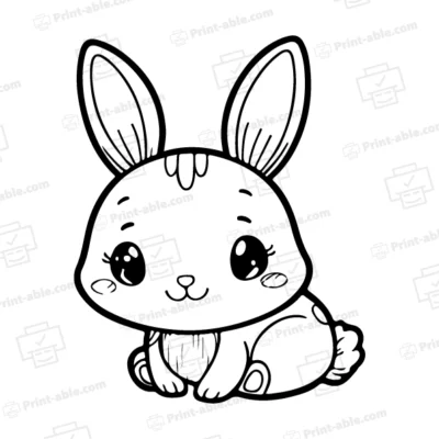 Bunny Coloring Page