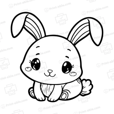 Bunny Coloring Page