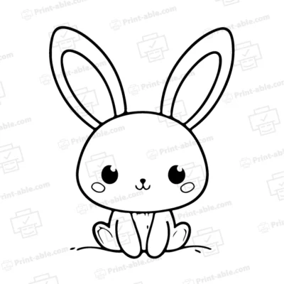 Bunny Coloring Page
