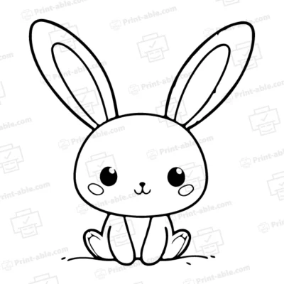 Bunny Coloring Page