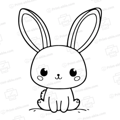Bunny Coloring Page