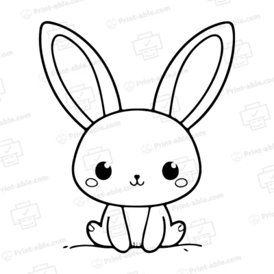 Bunny Coloring Page