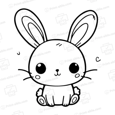 Bunny Coloring Page