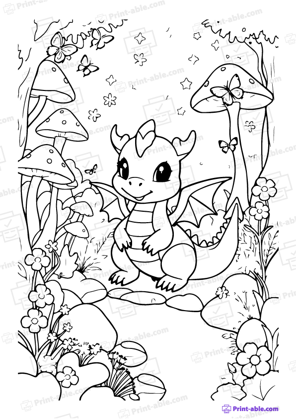 Dragon Coloring Page
