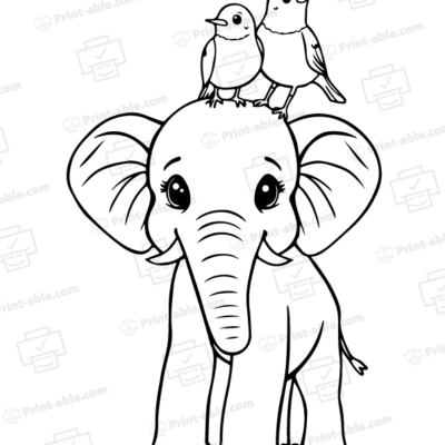 Elephant Coloring Page