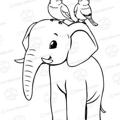Elephant Coloring Page