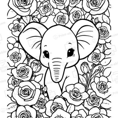 Elephant Coloring Page