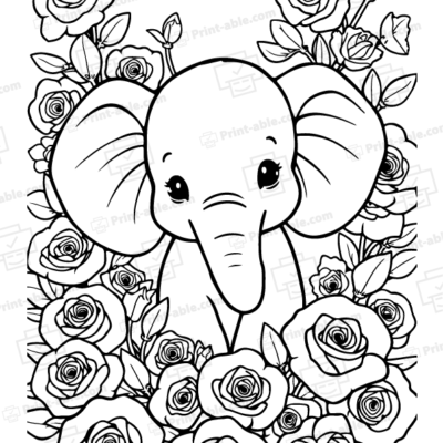 Elephant Coloring Page