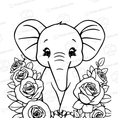 Elephant Coloring Page