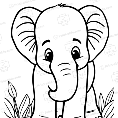 Elephant Coloring Page