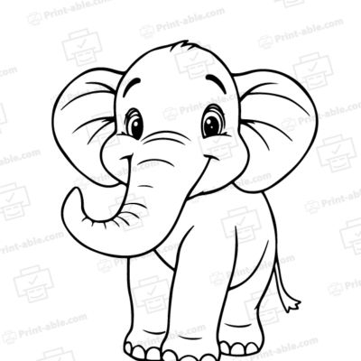 Elephant Coloring Page