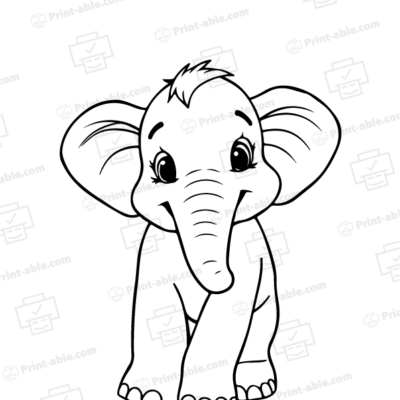 Elephant Coloring Page