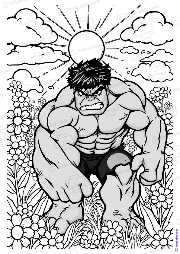 Hulk Coloring Page