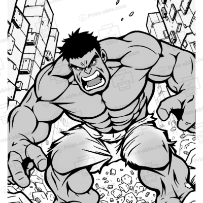 Hulk Coloring Page