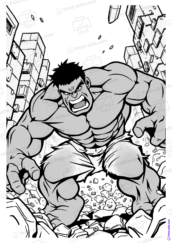 Hulk Coloring Page