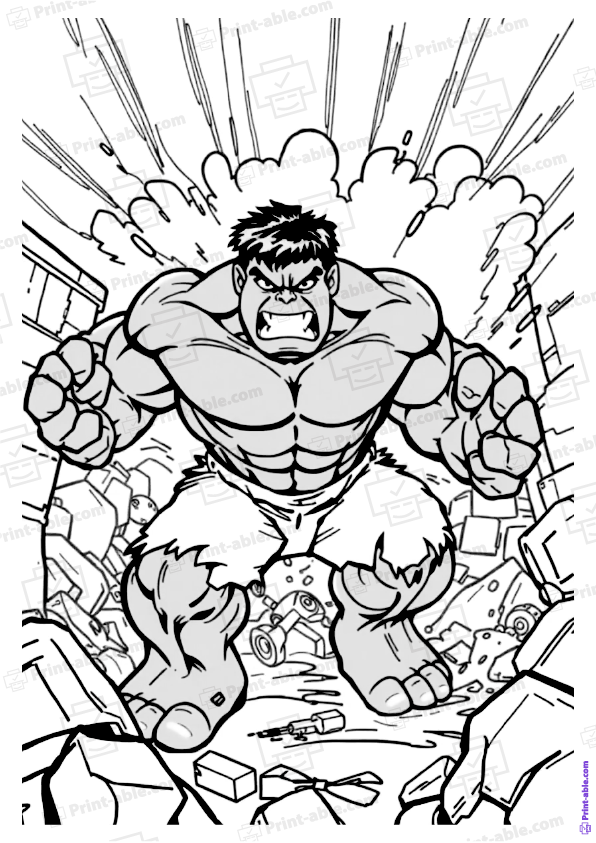 Hulk Coloring Page