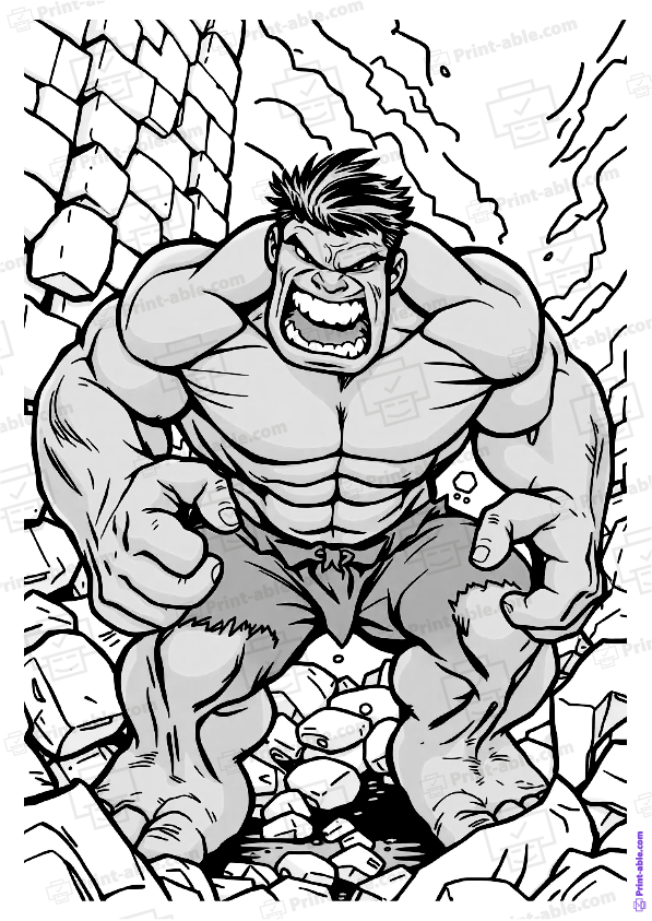 Hulk Coloring Page