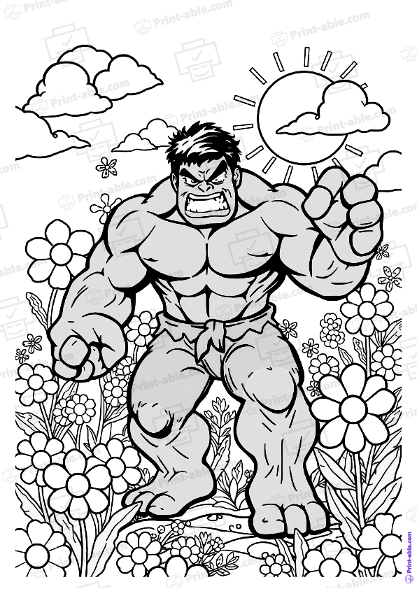 Hulk Coloring Page