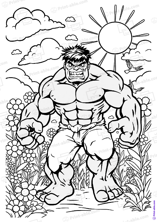 Hulk Coloring Page