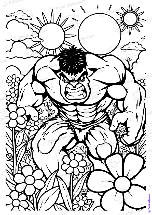 Hulk Coloring Page