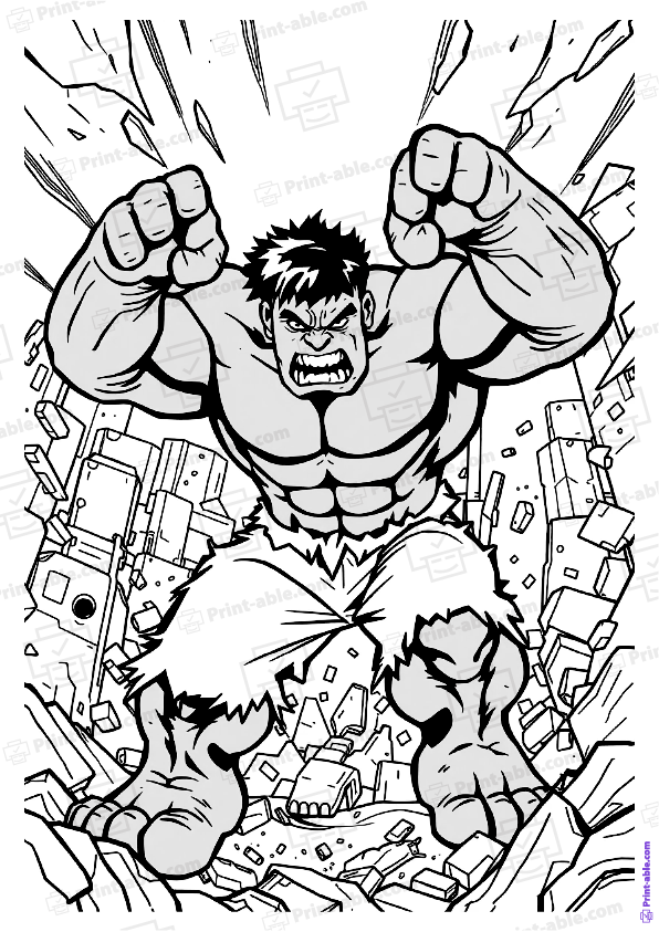 Hulk Coloring Page