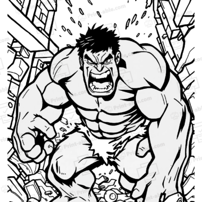 Hulk Coloring Page