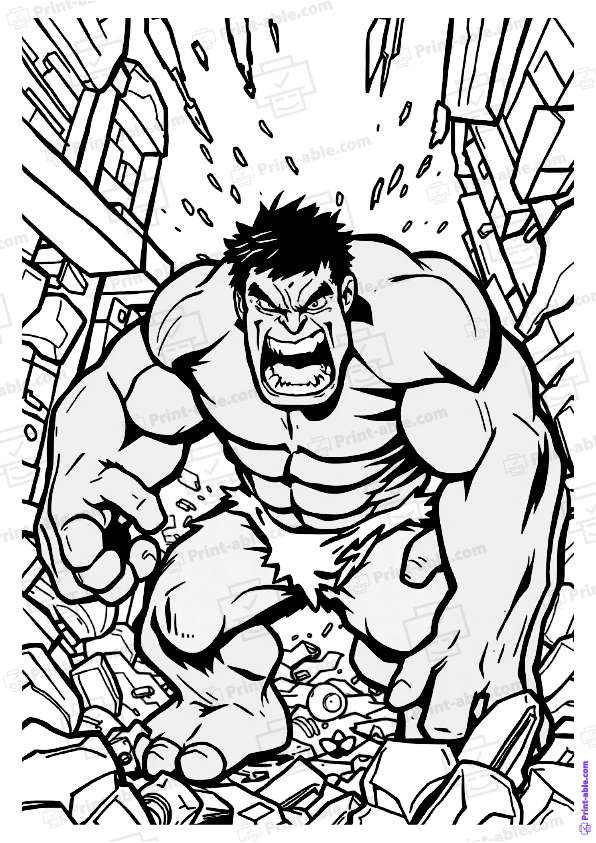Hulk Coloring Page