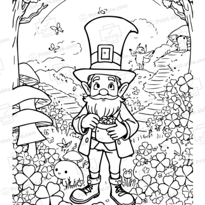 Leprechaun Coloring Page