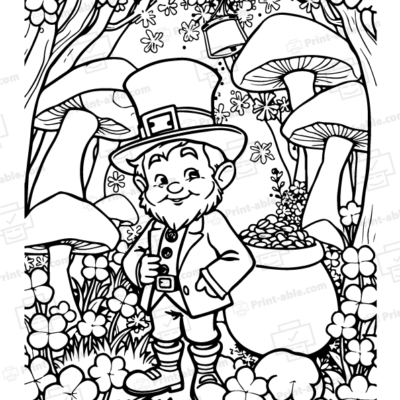 Leprechaun Coloring Page