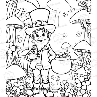 Leprechaun Coloring Page