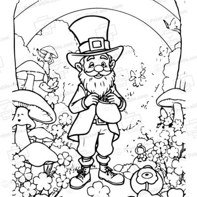 Leprechaun Coloring Page
