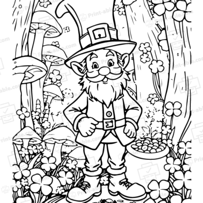 Leprechaun Coloring Page