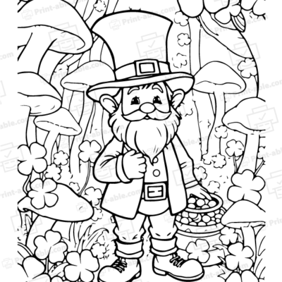 Leprechaun Coloring Page