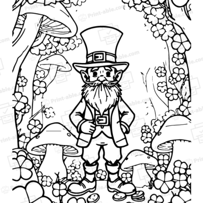 Leprechaun Coloring Page