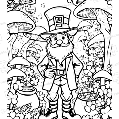 Leprechaun Coloring Page