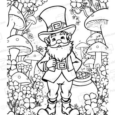Leprechaun Coloring Page